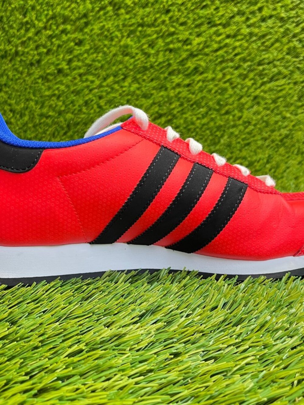 adidas Samba Red Black Blue Low-Top Sneakers - Picture 4 of 10